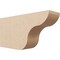 Ekena Millwork 4in. W x 8in. H x 16in. L Carmel Woodgrain TimberThane Rafter Tail, Primed Tan RFTUR04X08X16CARRCPR - alternate 1